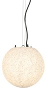 Zewnetrzna Nowoczesna lampa wisząca zewnętrzna szara 25 cm IP65 - Nura Nowoczesny Oswietlenie zewnetrzne