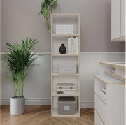 Regał na książki biały 40x30x140 tetrix