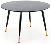 Czarny okrągły stół do salonu G7-W33