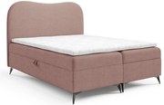 Różowe łóżko z pojemnikiem na pościel  Z5-N74
