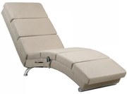 Casaria Leżanka LONDON z funkcją masażu i podgrzewania, 186×55×89cm, beżowa