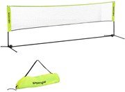 SPORTNOW Regulowana siatka do badmintona 107-155 cm, do badmintona, tenisa, pickleballa, siatkówki, w zestawie z torbą
