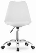Krzesło obrotowe ALBA - białe