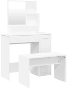 Biały komplet toaletka ze stołkiem N1-R33