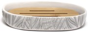 Biała ceramiczna mydelniczka Amber – douceur d'intérieur