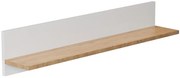 Klasyczna Półka Biały Ścienna Na Książki + Hikora H5-M87