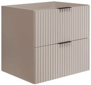 Ryflowana kaszmirowa szafka pod umywalkę 60 cm T2-E17