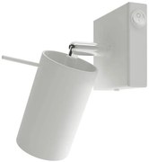 Biały ruchomy kinkiet tuba z włącznikiem - S754 P9-T13