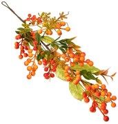 Wisząca gałąź ze sztucznymi jagodami, 52 cm
