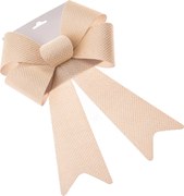 Kokarda świąteczna 23 x 38 cm, kremowy