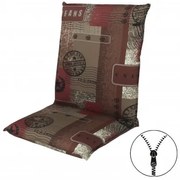 LIVING 2930 niska podkładka na krzesło i fotel z zamkiem błyskawicznym