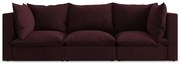 Bordowa sofa 255 cm Manao – Makamii