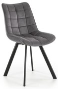 Krzesło do jadalni COMORO, 1 szt., ciemnoszare