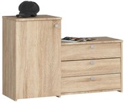 Zamykana szafka na obuwie dąb sonoma D0-R93