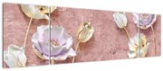 Obraz kwiatów (170x50 cm)
