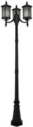 Czarna wysoka lampa stojąca do ogrodu - A448 K0-C01