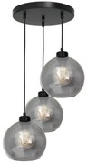 Lampa wisząca, potrójna kule dymione SOFIA SMOKED 3xE27