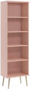Różowy skandynawski regał słupek K7-W87
