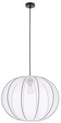 Biała lampa wisząca z tekstylnym kloszem ø 52 cm Mellow – Candellux Lighting