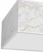 Lampa sufitowa, biała, złota, kwadratowa SENSO White/Gold kwadrat 2xE27
