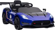 AIYAPLAY Samochód Elektryczny dla Dzieci 12V, Licencjonowany, Pilot, Amortyzowane Koła, Niebieski, 115x60x45 cm