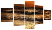 Obraz - Fale na wybrzeżu (125x70 cm)
