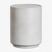 Stolik Pomocniczy Okrągły Ø35 Cm Z Cementu Darwys Sand Grey - Sklum