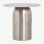 Okrągła Szafka Nocna Ø40 Cm Alliser Clear Brush & Clear Brush - Sklum