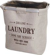 Kosz na pranie MCW-C34 z siatką 82l,  beżowy