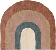 Kolorowy dywan w kształcie tęczy do pokoju dziecięcego Rainbow