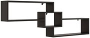 Czarna minimalistyczna półka wisząca K3-T88