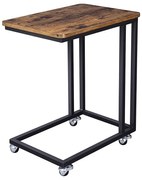 Metalowy stolik na laptopa na kółkach