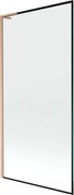 Mexen Next L parawan nawannowy 1-skrzydłowy 90 x 150 cm, czarna ramka,  miedź szczotkowana - 895-090-000-03-70-65