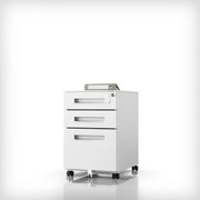 Kontenerek pod biurko KATE 390 x 600 x 500 mm, szary