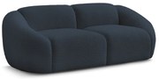 Ciemnoniebieska sofa z materiału bouclé 230 cm Tina – Bobochic Paris