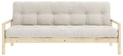 Biała rozkładana sofa 205 cm Knob – Karup Design