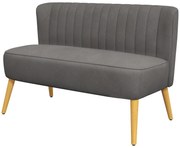 HOMCOM Sofa retro 2osobowa Wymiary 117 dł x 565 szer x 77 wys cm Kolor ciemnoszary | Aosom PL