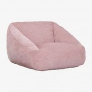 Pufa Fotel Tapicerowany Thiago ↔︎ 110 Cm & Kwarc Różowy Chenille - Sklum