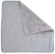 Szary koc dziecięcy z mikropluszu 80x80 cm Miffy – Roba