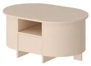 Ława owalna LUMIA AC 68x100 cappuccino HUBERTUS