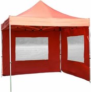 Pawilon ogrodowy Profi rozkładany 3 x 3 m - terakota 2 ściany