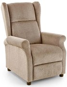 Beżowy rozkładany fotel masujący T8-E04