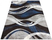 Szaro-turkusowy nowoczesny dywan K0-H09