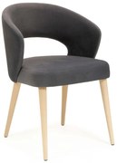 Czarne krzesło kubełkowe Z5-C85