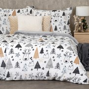 4Home Pościel mikroflanela Nordic Forest, 140 x 200 cm, 70 x 90 cm