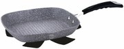Szara patelnia grillowa z silikonowym uchwytem Z9-K66