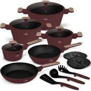 BerlingerHaus Zestaw naczyń z powłoką tytanową Leonardo Nordic, 15 szt.