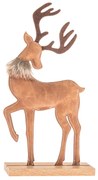 Ozdoba świąteczna Jeleń ze sztucznej skóry 29 cm,wersja II