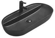 Mexen Adel umywalka nablatowa 80 x 40 cm, czarna mat - 22168085