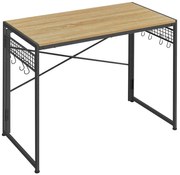 Proste biurko składane pod laptopa dąb sonoma H2-D74